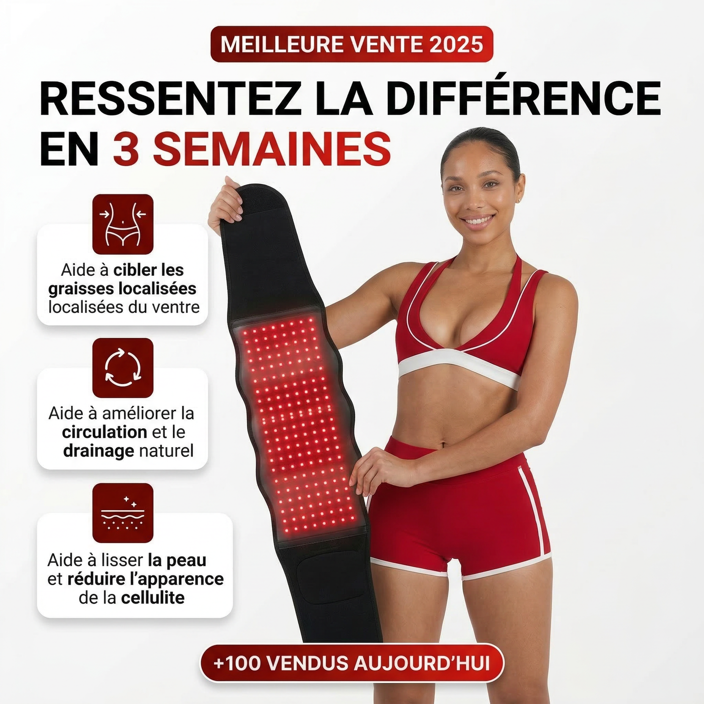 RedBurn pro – Ceinture de luminothérapie