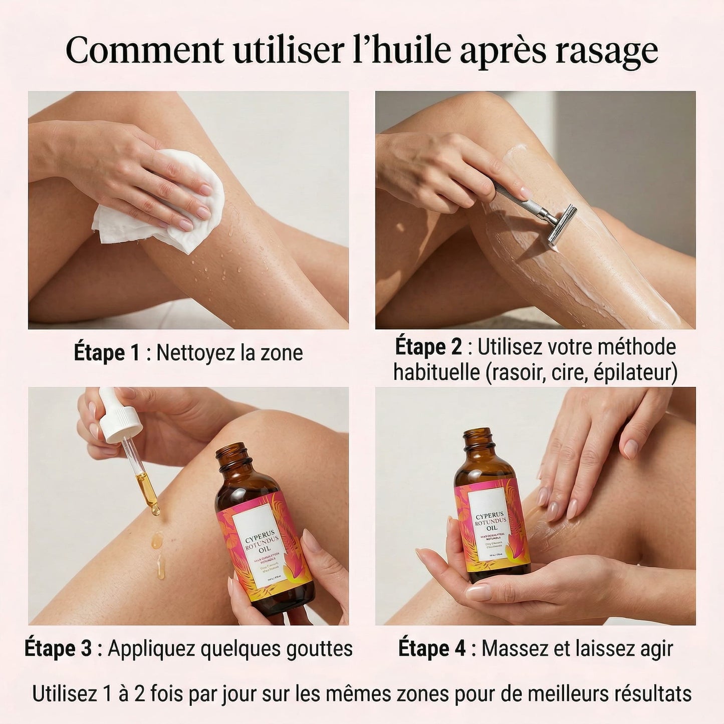 Huile Anti-Repousse Des Poils • 9 Actifs • 60ml | RENYVE