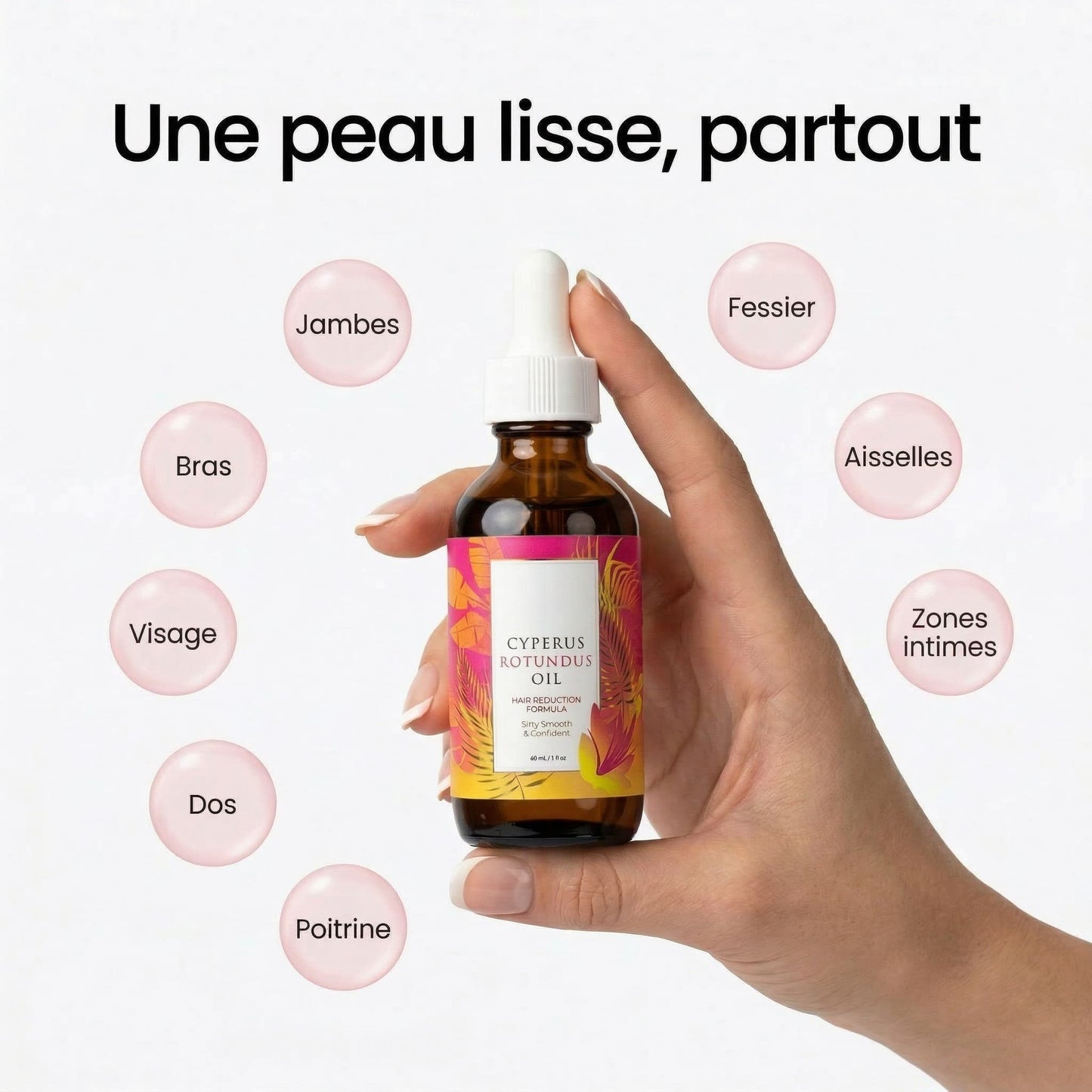 Huile Anti-Repousse Des Poils • 9 Actifs • 60ml | RENYVE