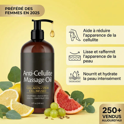 Huile Anti-Cellulite Raffermissante •11 Actifs • 240ml | RENYVE