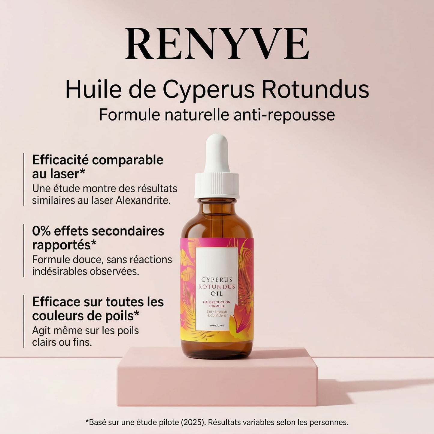 Huile Anti-Repousse Des Poils • 9 Actifs • 60ml | RENYVE